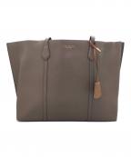 TORY BURCHトリーバーチ）の古着「トリプルコンパートメント トートバッグ」｜ブラウン