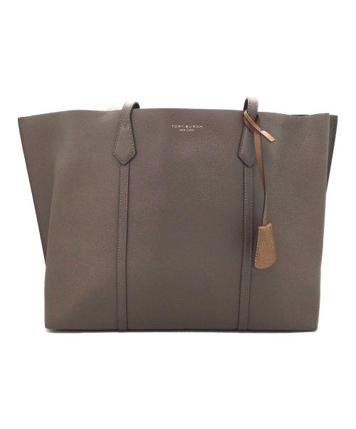 TORY BURCH（トリーバーチ）TORY BURCH (トリーバーチ) トリプルコンパートメント トートバッグ ブラウンの古着・服飾アイテム