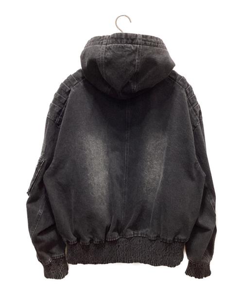FenG CHen WANG（フェンチェンワン）FENG CHEN WANG (フェンチェンワン) DENIM FOLDING OVERSIZED JACKET ブラック サイズ:Ｍの古着・服飾アイテム