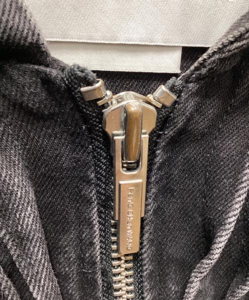 FenG CHen WANG（フェンチェンワン）FENG CHEN WANG (フェンチェンワン) DENIM FOLDING OVERSIZED JACKET ブラック サイズ:Ｍの古着・服飾アイテム