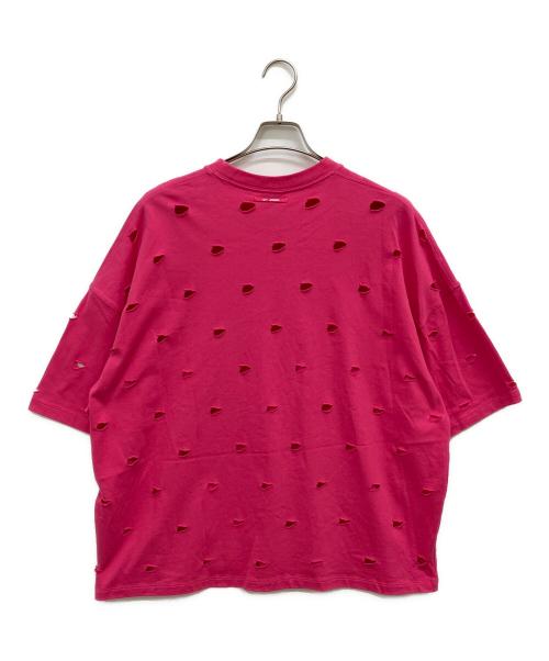 NIKE（ナイキ）NIKE (ナイキ) JACQUEMUS (ジャックムス) SWOOSH S/S TEE ショッキングピンク サイズ:XLの古着・服飾アイテム