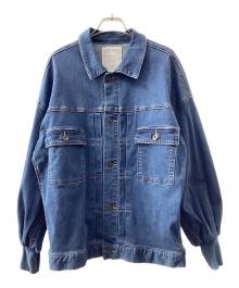 BEARDSLEY（ビアズリー）の古着「袖パフGジャン」｜インディゴ