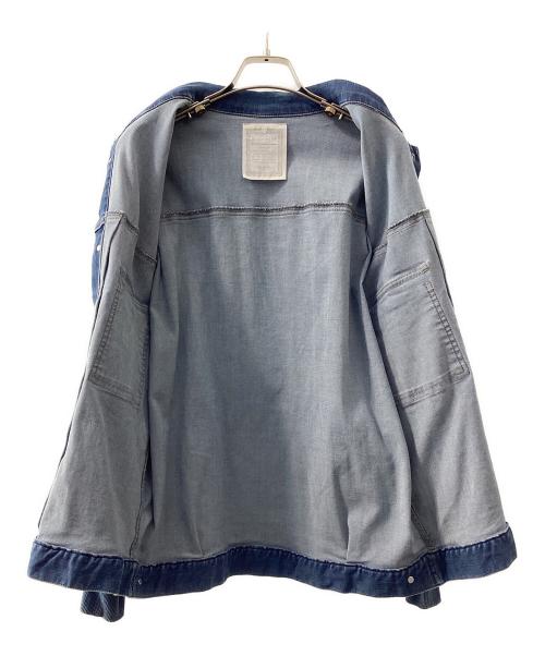 BEARDSLEY（ビアズリー）BEARDSLEY (ビアズリー) 袖パフGジャン インディゴ サイズ:2の古着・服飾アイテム