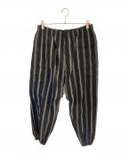 Y's...ワイズ）の古着「ストライプポケットパンツ」｜ブラック