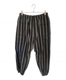 Y's...（ワイズ）の古着「ストライプポケットパンツ」｜ブラック