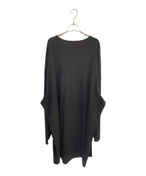 Yohji Yamamoto pour homme（ヨウジヤマモト プールオム）Yohji Yamamoto pour homme (ヨウジヤマモト プールオム) ヘンリーネックチャイナボタンオーバーサイズカットソー ブラック サイズ:3の古着・服飾アイテム