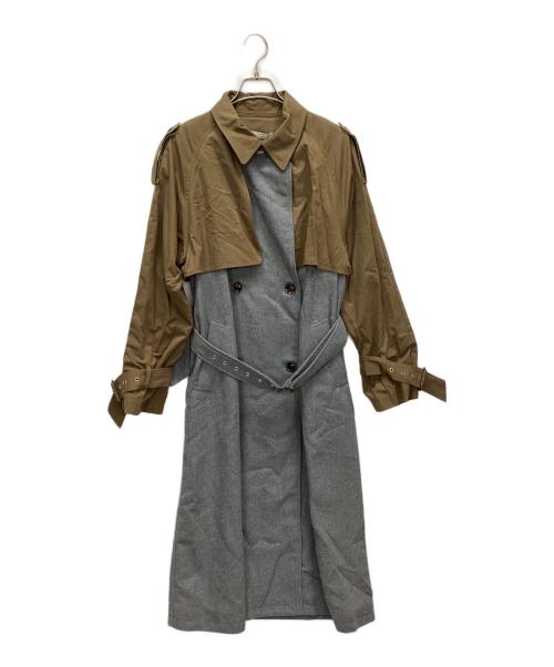 UNGRID（アングリッド）UNGRID (アングリッド) ドッキングデザイントレンチコート グレー サイズ:S 未使用品の古着・服飾アイテム