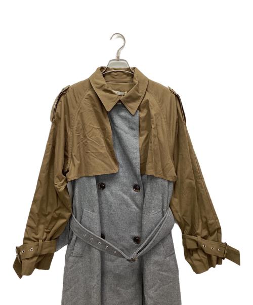 UNGRID（アングリッド）UNGRID (アングリッド) ドッキングデザイントレンチコート グレー サイズ:S 未使用品の古着・服飾アイテム