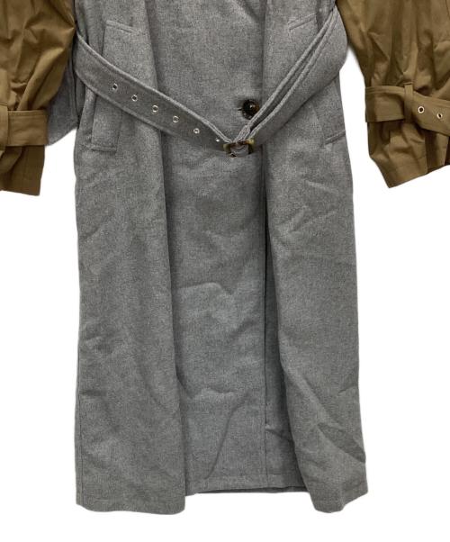 UNGRID（アングリッド）UNGRID (アングリッド) ドッキングデザイントレンチコート グレー サイズ:S 未使用品の古着・服飾アイテム