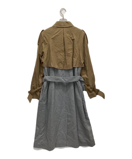 UNGRID（アングリッド）UNGRID (アングリッド) ドッキングデザイントレンチコート グレー サイズ:S 未使用品の古着・服飾アイテム