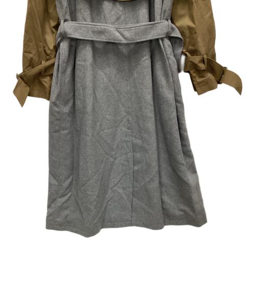UNGRID（アングリッド）UNGRID (アングリッド) ドッキングデザイントレンチコート グレー サイズ:S 未使用品の古着・服飾アイテム