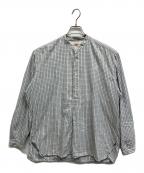 LEVI'Sリーバイス）の古着「バンドカラープルオーバーチェックシャツ」｜ブルー