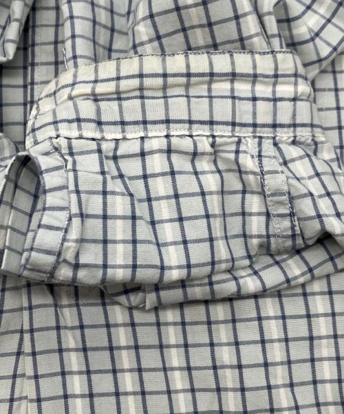 LEVI'S（リーバイス）LEVI'S (リーバイス) バンドカラープルオーバーチェックシャツ ブルー サイズ:Lの古着・服飾アイテム
