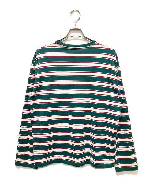 MIU MIU（ミュウミュウ）MIU MIU (ミュウミュウ) 24SS コットンジャージー 長袖Tシャツ グリーン サイズ:Mの古着・服飾アイテム