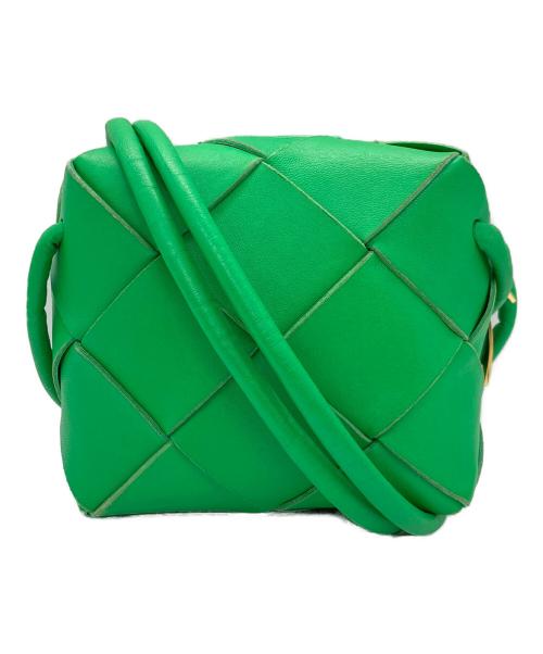 BOTTEGA VENETA（ボッテガベネタ）BOTTEGA VENETA (ボッテガベネタ) ミニカセットカメラバッグ グリーンの古着・服飾アイテム