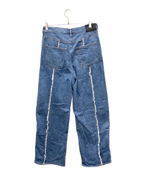 jieda（ジエダ）Jieda (ジエダ) SWITCHING OVER DENIM PANTS インディゴ サイズ:2の古着・服飾アイテム