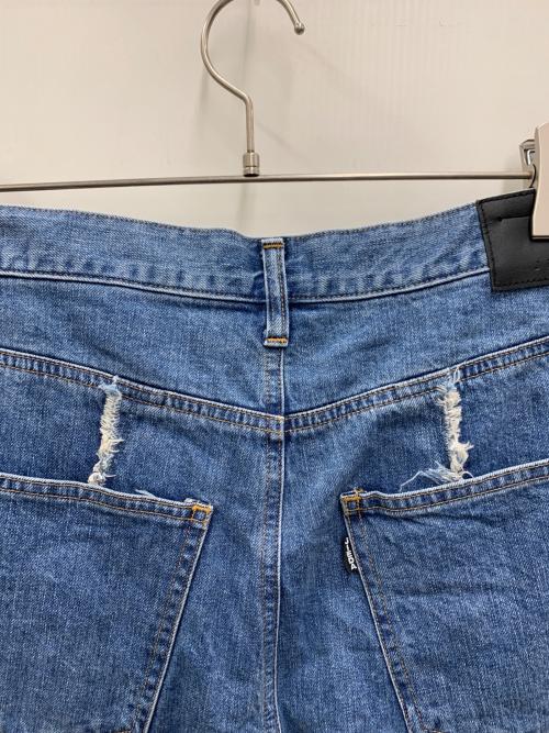 jieda（ジエダ）Jieda (ジエダ) SWITCHING OVER DENIM PANTS インディゴ サイズ:2の古着・服飾アイテム