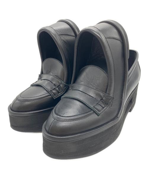 RequaL≡（リコール）RequaL≡ (リコール) ダブルシェイプローファー ブラック サイズ:26.5ｃｍの古着・服飾アイテム