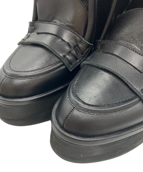 RequaL≡（リコール）RequaL≡ (リコール) ダブルシェイプローファー ブラック サイズ:26.5ｃｍの古着・服飾アイテム