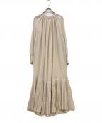 HYKEハイク）の古着「SHIRRED VOILE DRESS」｜ベージュ