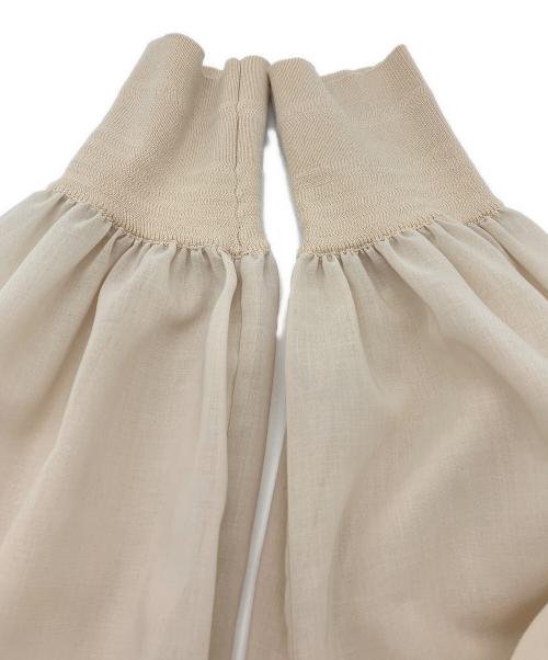 HYKE（ハイク）HYKE (ハイク) SHIRRED VOILE DRESS ベージュ サイズ:2の古着・服飾アイテム