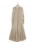 HYKE (ハイク) SHIRRED VOILE DRESS ベージュ サイズ:2：12000円