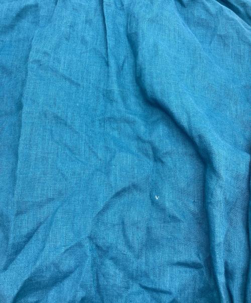 HYKE（ハイク）HYKE (ハイク) LINEN SHIRRED TOP ブルー サイズ:1の古着・服飾アイテム