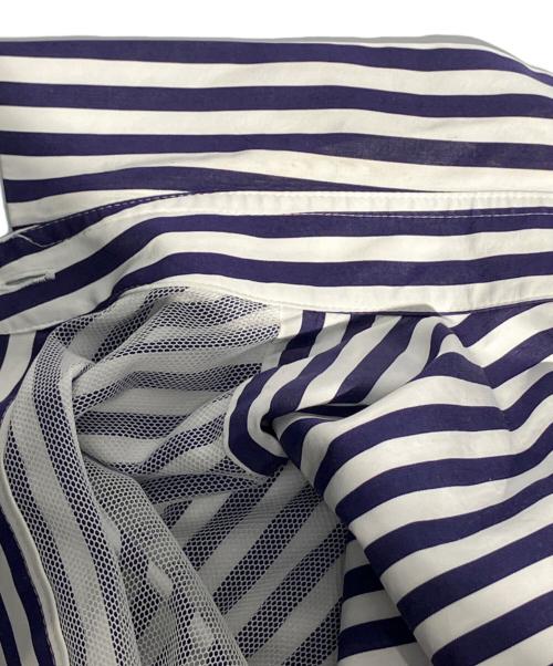 sacai（サカイ）sacai (サカイ) THOMAS MASON (トーマスメイソン) ドッキングシャツワンピース ネイビー サイズ:2の古着・服飾アイテム