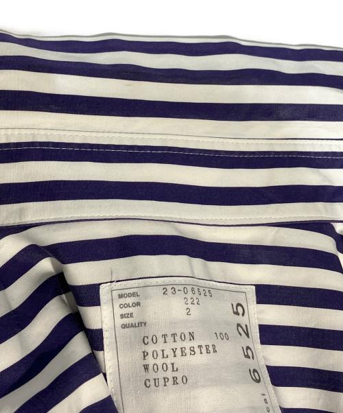 sacai（サカイ）sacai (サカイ) THOMAS MASON (トーマスメイソン) ドッキングシャツワンピース ネイビー サイズ:2の古着・服飾アイテム