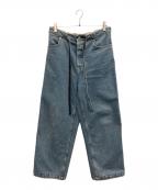 LOEWEロエベ）の古着「ドローストリングデニムパンツ」｜ブルー