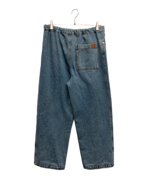 LOEWE（ロエベ）LOEWE (ロエベ) ドローストリングデニムパンツ ブルー サイズ:48の古着・服飾アイテム