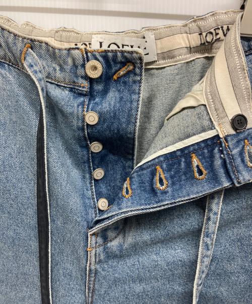 LOEWE（ロエベ）LOEWE (ロエベ) ドローストリングデニムパンツ ブルー サイズ:48の古着・服飾アイテム