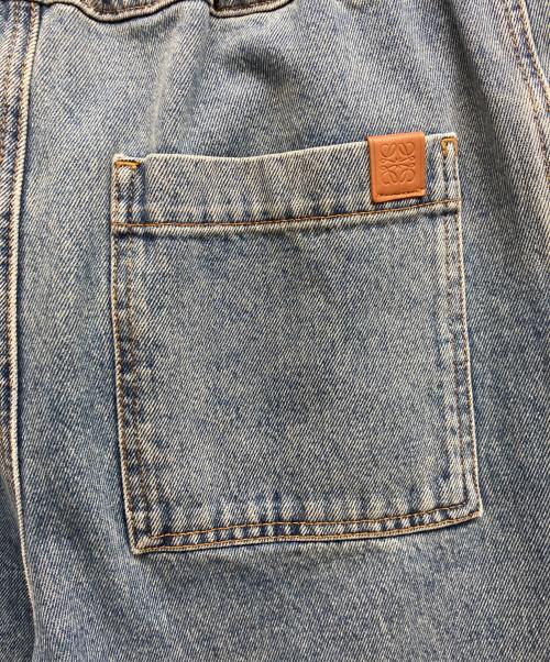 LOEWE（ロエベ）LOEWE (ロエベ) ドローストリングデニムパンツ ブルー サイズ:48の古着・服飾アイテム