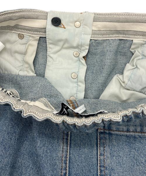 LOEWE（ロエベ）LOEWE (ロエベ) ドローストリングデニムパンツ ブルー サイズ:48の古着・服飾アイテム