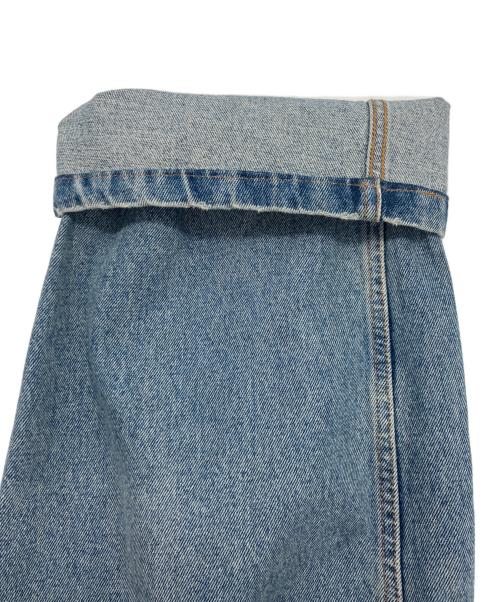LOEWE（ロエベ）LOEWE (ロエベ) ドローストリングデニムパンツ ブルー サイズ:48の古着・服飾アイテム