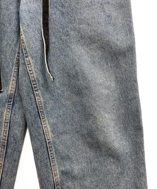 LOEWE（ロエベ）LOEWE (ロエベ) ドローストリングデニムパンツ ブルー サイズ:48の古着・服飾アイテム