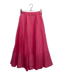 CADUNE（カデュネ）の古着「麻調オーガンスカート」｜濃ピンク
