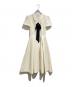 BAU by Bride And You（ビーエイユーバイブライドアンドユー）の古着「HANNAH Classic collar waist tuck detail long dress」｜オフホワイト