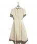 BAU by Bride And You (ビーエイユーバイブライドアンドユー) HANNAH Classic collar waist tuck detail long dress オフホワイト：10000円