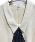 中古・古着 BAU by Bride And You (ビーエイユーバイブライドアンドユー) HANNAH Classic collar waist tuck detail long dress オフホワイト：10000円