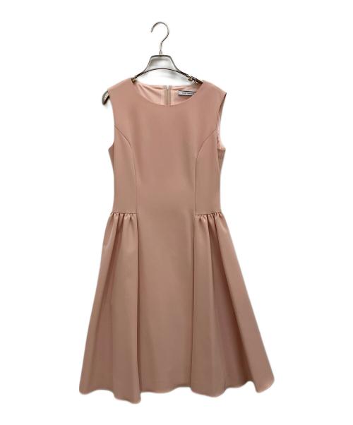 FOXEY NEWYORK（フォクシーニューヨーク）FOXEY NEWYORK (フォクシーニューヨーク) ノースリーブワンピース スモーキーピンク サイズ:38の古着・服飾アイテム