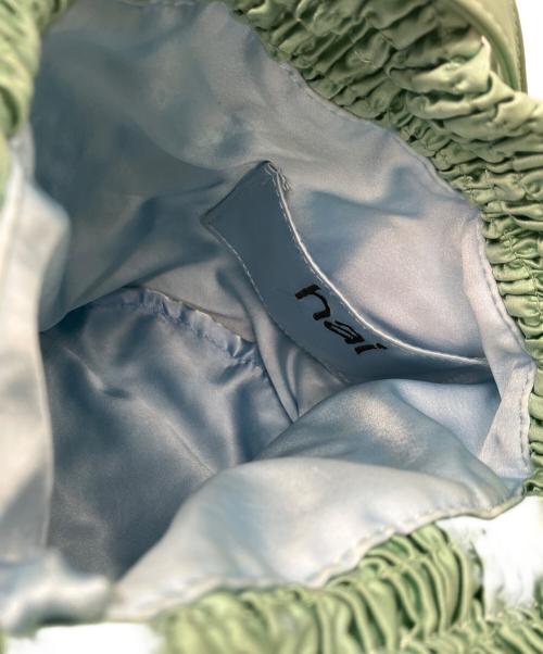 HAI（ハイ）hai (ハイ) シャーリング Bag グリーンの古着・服飾アイテム