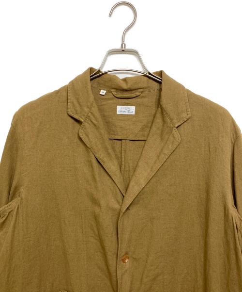 COMOLI（コモリ）COMOLI (コモリ) Salvatore Piccolo (サルヴァトーレ・ピッコロ) リネンコットン ジャケット ブラウン サイズ:46の古着・服飾アイテム
