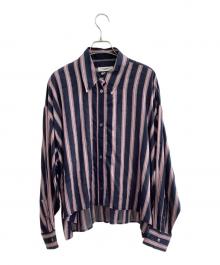 ISABEL ETOILE MARANT（イザベル）の古着「クロップドストライプシャツ」｜パープル