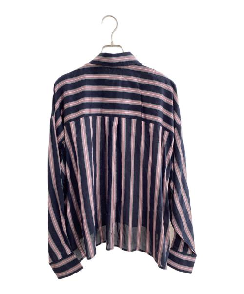 ISABEL ETOILE MARANT（イザベル）ISABEL ETOILE MARANT (イザベル) クロップドストライプシャツ パープル サイズ:34の古着・服飾アイテム