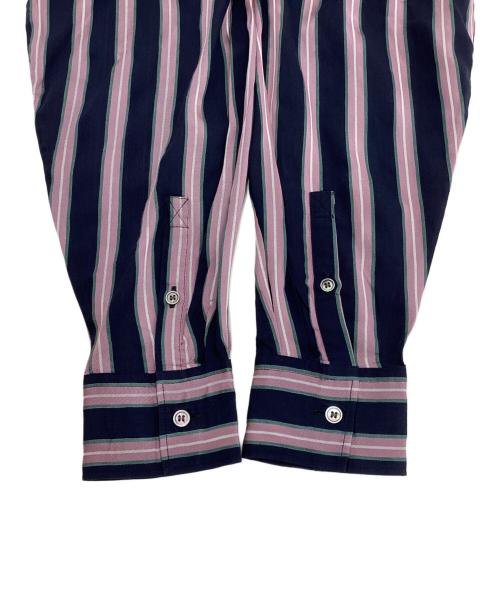 ISABEL ETOILE MARANT（イザベル）ISABEL ETOILE MARANT (イザベル) クロップドストライプシャツ パープル サイズ:34の古着・服飾アイテム