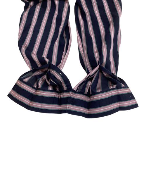 ISABEL ETOILE MARANT（イザベル）ISABEL ETOILE MARANT (イザベル) クロップドストライプシャツ パープル サイズ:34の古着・服飾アイテム
