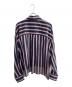ISABEL ETOILE MARANT (イザベル) クロップドストライプシャツ パープル サイズ:34：5000円