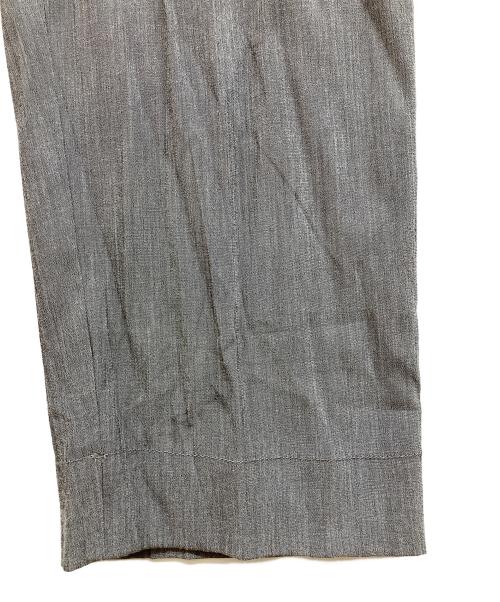 GANNI（ガニー）GANNI (ガニー) ベルテッドワイドパンツ グレー サイズ:36の古着・服飾アイテム