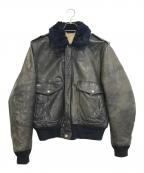 Schottショット）の古着「レザーフライトジャケット」｜オリーブ
